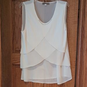 Chic Layered White Blouse